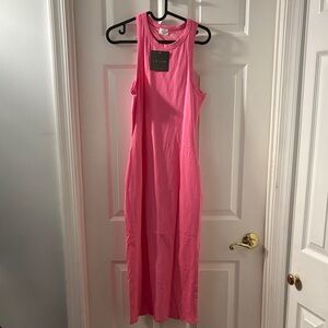 Le Lis Vibrant Pink Sleeveless Maxi Dress
